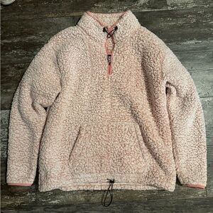 PINK Victoria's Secret Sherpa Hoodie - Light Pink